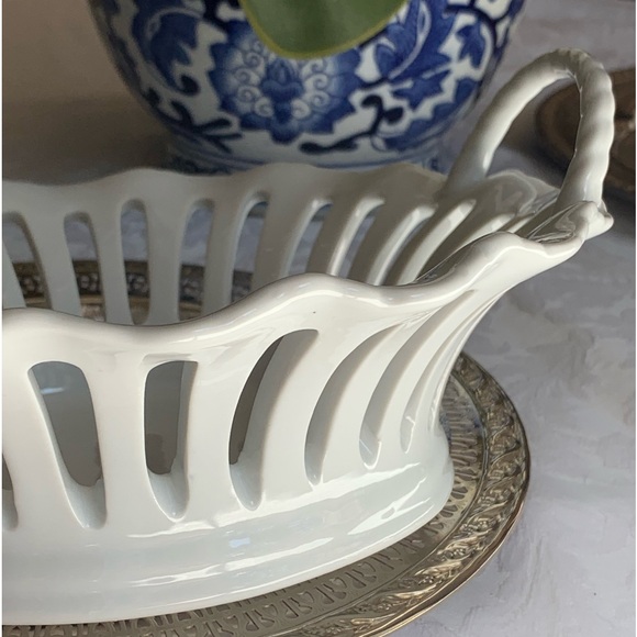 Godinger Porcelain Basket - Picture 2 of 13